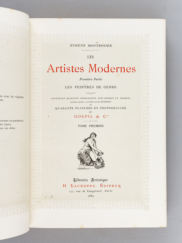 photo n°4 : Les Artistes Modernes (4 Tomes - Complet) Tome 1 : Les Peintres de Genre ; Tome 2 : Les Peintres militaires et les peintres de nus ; Tome 3 : Les peintres d'histoire, paysagistes, portraitistes et sculpteurs ;  Tome 4 : Peintres divers.