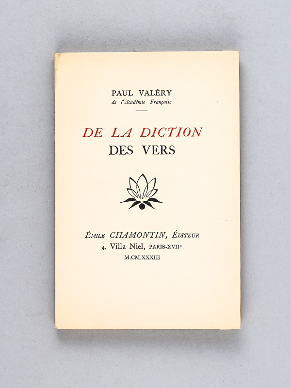 photo n°8 : De la diction des Vers. [ Livre dédicacé par l'auteur ]