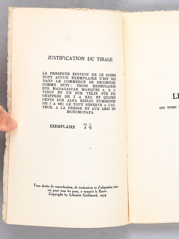 photo n°4 : Les Anges. [ Livre dédicacé par l'auteur à Jean Paulhan - édition originale ]