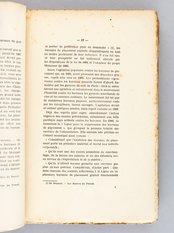 photo n°7 : Les oeuvres d'amélioration sociale réalisées par les syndicats ouvriers en France. [ Livre dédicacé par l'auteur ]