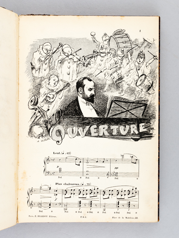 photo n°8 : [ 2 titres reliés en un vol. ] Le Docteur Blanc. Mimodrame fantastique en Quatre Actes et Douze Tableaux de Catulle Mendès, musique de Gabriel Perné. Partition complète -  L'Enfant Prodigue. Pantomime en 3 actes de Michel Carr&