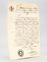 Extrait conforme d'acte de naissance daté de 1818 de Jean Clément Bergé, fils de Laurent Bergé, laboureur domicilé à Coarraze, et de Jeanne Palengat son épouse