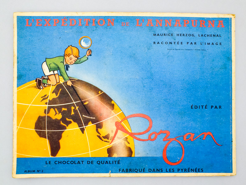 photo n°10 : Victoire sur l'Annapurna de Maurice Herzog et de ses Compagnons. Expédition française 1950 racontée par l'image, édité pour la jeunesse française par le chocolat Rozan, fabriqué dans les Pyréné