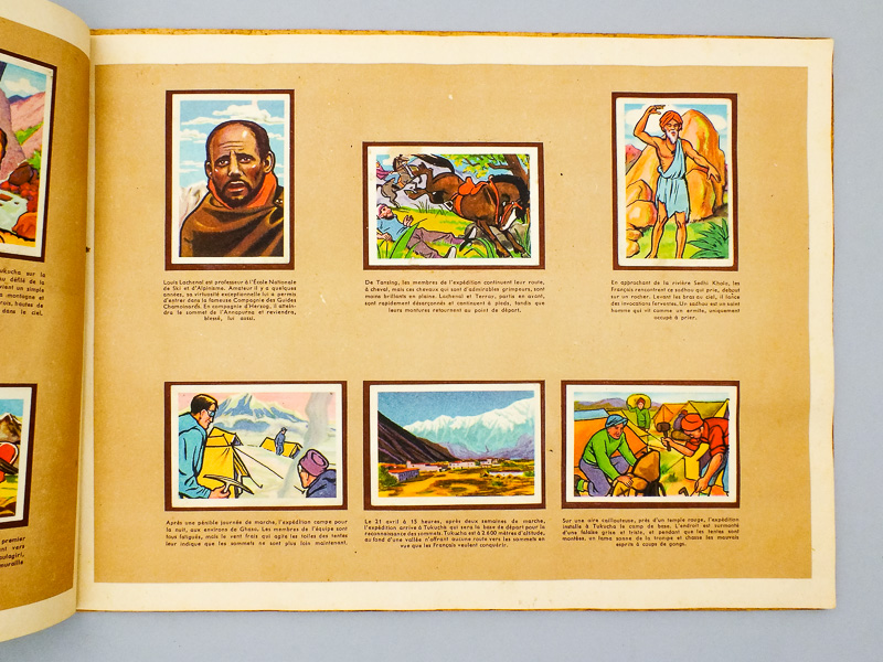 photo n°4 : Victoire sur l'Annapurna de Maurice Herzog et de ses Compagnons. Expédition française 1950 racontée par l'image, édité pour la jeunesse française par le chocolat Rozan, fabriqué dans les Pyréné