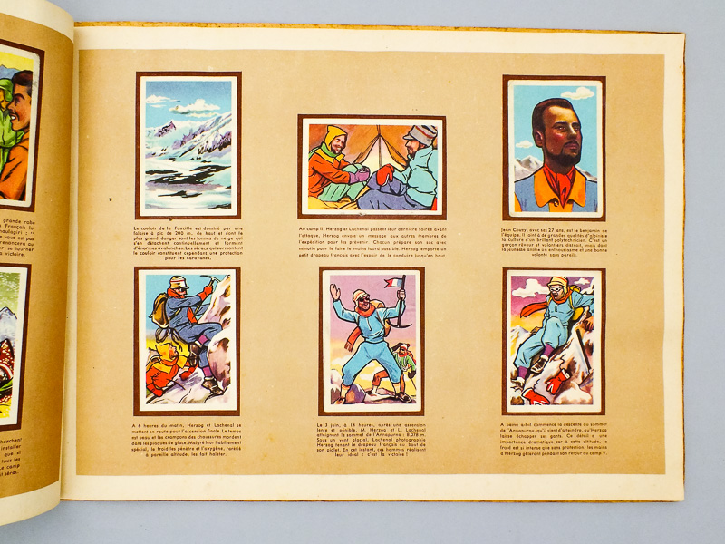 photo n°5 : Victoire sur l'Annapurna de Maurice Herzog et de ses Compagnons. Expédition française 1950 racontée par l'image, édité pour la jeunesse française par le chocolat Rozan, fabriqué dans les Pyréné