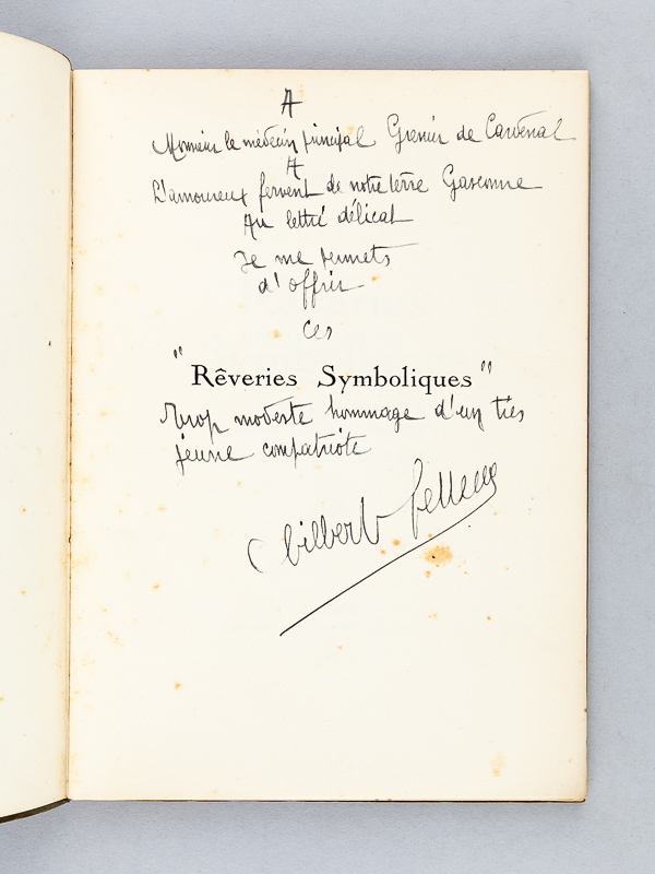 photo n°2 : Rêveries symboliques.  Sonnet-Préface de Rosemonde Gérard. [ Livre dédicacé par l'un des auteurs ]