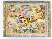 Atlas géographique [ Carte de la France en puzzle de bois ]