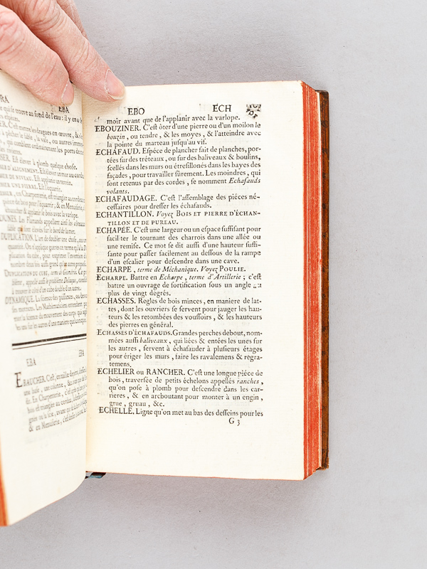 photo n°8 : Dictionnaire portatif de l'Ingénieur, où l'on explique les principaux termes des Sciences les plus nécessaires à un Ingénieur, scavoir : l'Arithmétique - L'Algèbre - La Géométrie - L'Architect