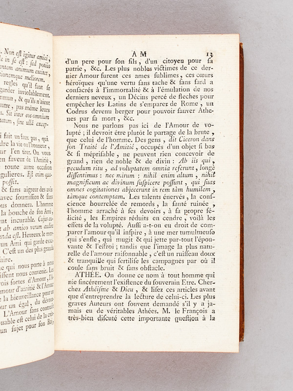 photo n°7 : Dictionnaire Philosopho-Théologique Portatif, contenant l'accord de la véritable Philosophie avec la saine Théologie, & la réfutation des faux principes établis dans les Ecrits de nos Philosophes Modernes.