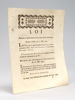 Loi relative à la formation de la haute Cour nationale donnée à Paris le 15 Mai 1791 [ Décret de l'Assemblée Nationale du 10 Mai 1791 contresigné par les Administrateurs composant le Directoire de District de Lod