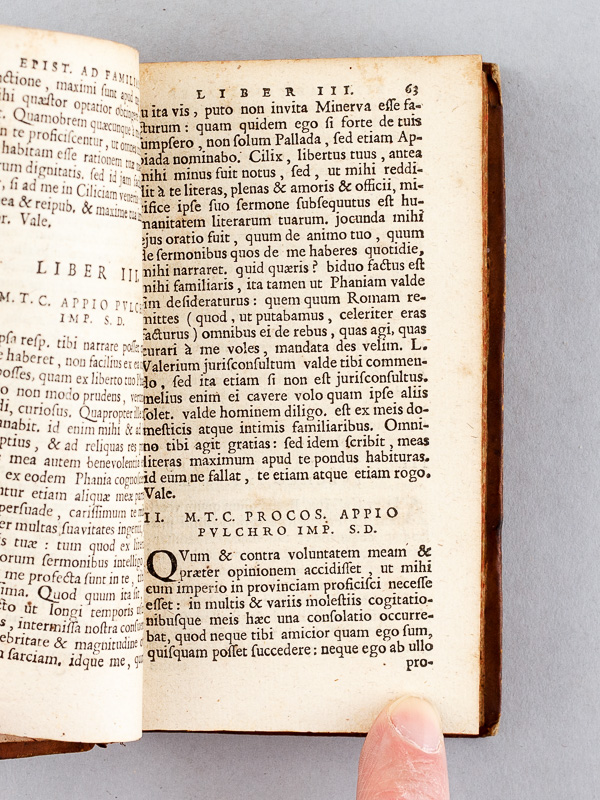 photo n°4 : [ M. Tulli Ciceronis Opera. Tome V ] M. Tullii Ciceronis Epistolarum ad Familiares Libri XVI