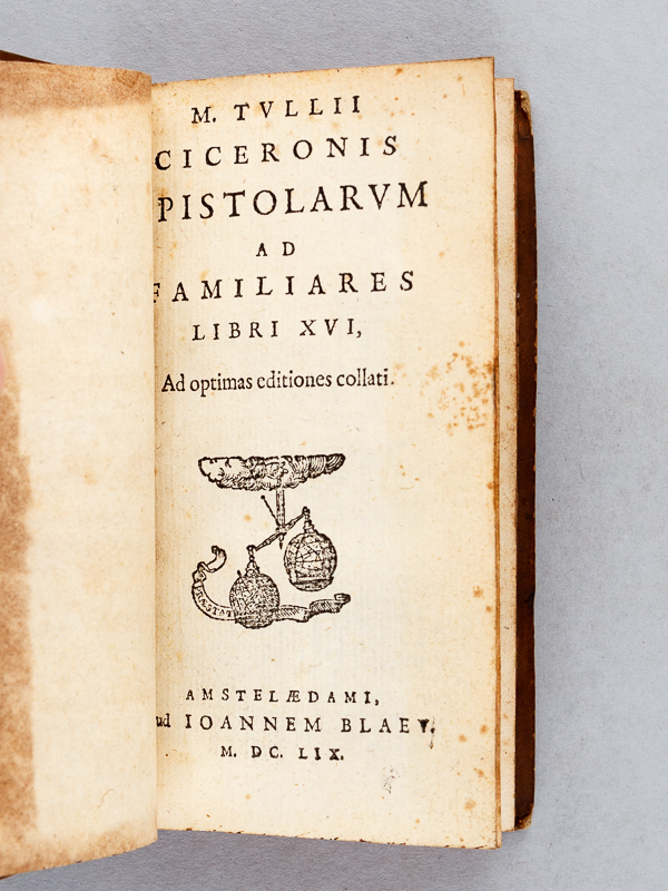 photo n°8 : [ M. Tulli Ciceronis Opera. Tome V ] M. Tullii Ciceronis Epistolarum ad Familiares Libri XVI