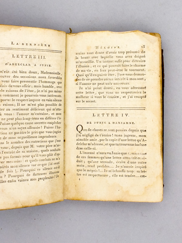 photo n°3 : La Dernière Héloïse ou Lettres de Junie Salisbury, recueillies et publiées par M. Dauphin Citoyen de Verdun (2 Parties - Complet)