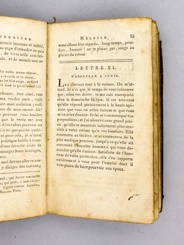 photo n°4 : La Dernière Héloïse ou Lettres de Junie Salisbury, recueillies et publiées par M. Dauphin Citoyen de Verdun (2 Parties - Complet)