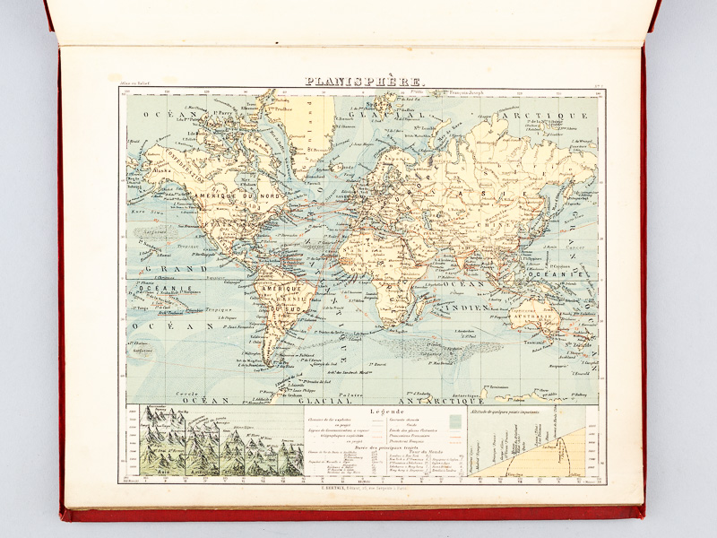 photo n°3 : Petit atlas de géographie en relief dressé sous la direction de Henri Mager.