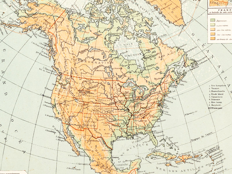 photo n°6 : Petit atlas de géographie en relief dressé sous la direction de Henri Mager.
