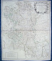 Gouvernement Général Militaire de Bourgogne qui comprend le Duché de Bourgogne, divisé en tous ses Présidiaux et Bailliages et les Provinces de Bresse et de Bugei. [ Carte ]