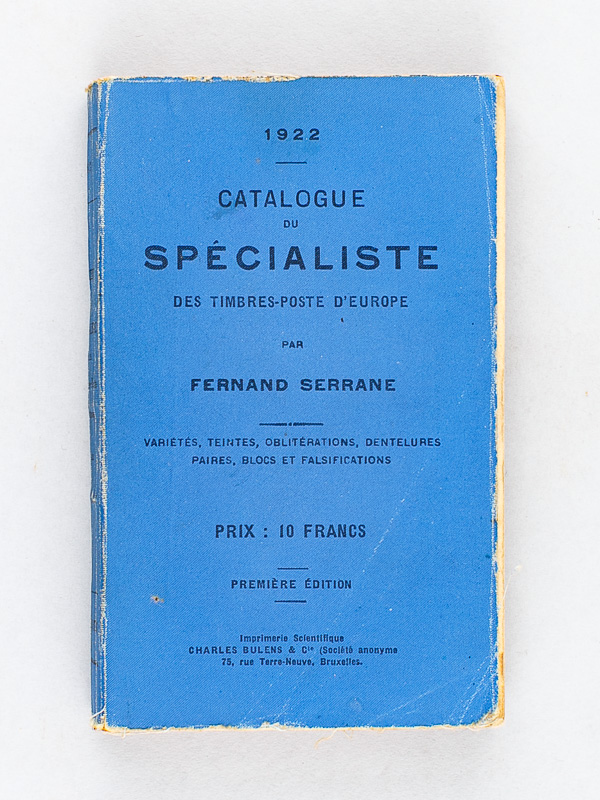 photo n°10 : Catalogue du spécialiste des timbres-poste d'Europe - 1922