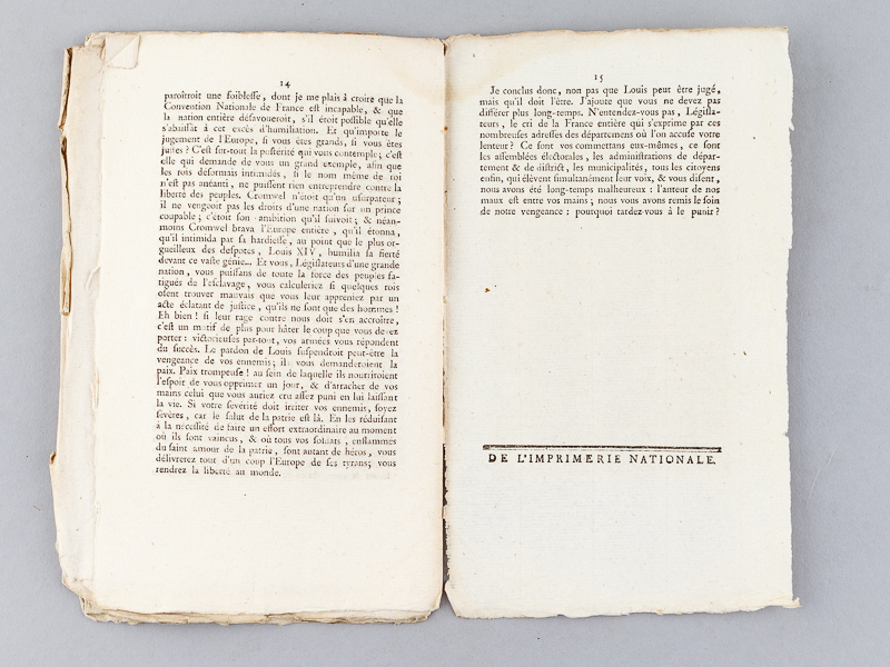 photo n°5 : Opinion de Jean Bon Saint André, Député du Département du Lot, sur le jugement du Roi, et l'appel au peuple. [ Suivi de : ] Opinion de Jean Bon Saint André, Député du Lot, sur cette question : Louis XVI peu