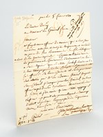L.A.S. de recommandation datée du 5 février 1811, du Sénateur Dupuy à Monsieur le Général Fririon en faveur d'un chasseur à cheval de la Garde Impériale. Il le prie d'intervenir en sa faveur aupr&egr