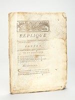 Réplique pour le Sieur Thibault , Secrétaire du Roi, plaignant & intimé contre Maître Froudière, Avocat, accusé & appellant ; et en présence de M. le Procureur Général, de Marie Clereaux, de Ma