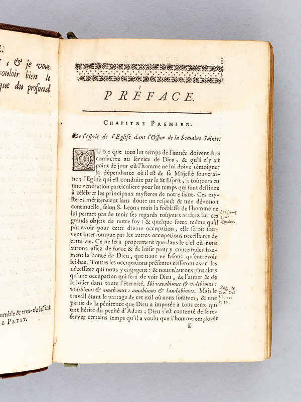photo n°12 : Office de la Semaine Sainte, latin et François, à l'usage de Rome et de Paris ; avec l'explication des Cérémonies de l'Eglise, & quelques prières tirées de l'Ecriture, pour la Confession & la Communion, & sur les