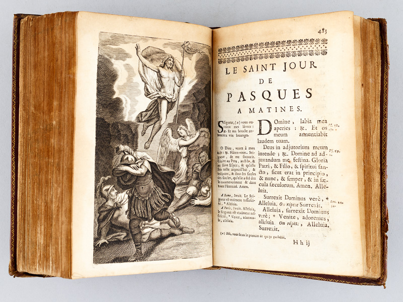 photo n°5 : Office de la Semaine Sainte, latin et François, à l'usage de Rome et de Paris ; avec l'explication des Cérémonies de l'Eglise, & quelques prières tirées de l'Ecriture, pour la Confession & la Communion, & sur les