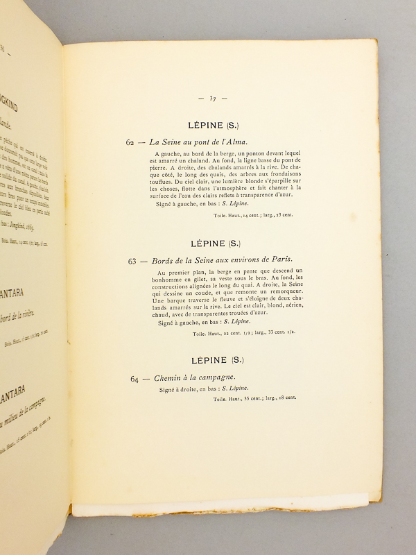 photo n°7 : Collection de feu M. E. Coudray. Catalogue des Tableaux Modernes ( Hôtel Drouot, 12 et 13 juin 1908 ). Aquarelles, Pastels, Dessins par Bouché, Boudin, J. L. Brown, Ch. Chaplin, Cock, Corot, Daubigny, De Marne, Detaille, Diaz, Dinet, Dupr&eac