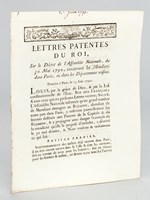 Lettres Patentes du Roi, sur le Décret de l'Assemblée Nationale, du 30 Mai 1790, concernant les Mendians dans Paris, ou dans les Départemens voisins. Données à Paris, le 13 juin 1790. 'L'Assemblée Nationale inform