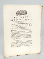 Extrait du Procès-Verbal de l'Assemblée Générale des Représentans de l'Armée Parisienne. Composée, d'après l'invitation de M. le Commandant-Général, d'un Député par Compag