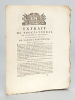 Extrait du Procès-Verbal de l'Assemblée Générale des Représentans de l'Armée Parisienne. Du Samedi 11 septembre 1790
