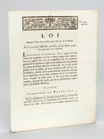 Loi donnée à Paris le 13 août 1792, l'an 4e de la Liberté. Décret de l'Assemblée Nationale du 30 juillet 1792 : Jurandes et Maîtrises : 'Sur la réclamation des batteurs d'or de Paris...' ; Sur la deman