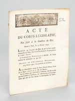 Acte du Corps législatif Non sujet à la Sanction du Roi. Donné à Paris le 12 février 1792. Décret de l'Assemblée Nationale du 9 février 1792 [ Décret d'accusation contre le Sieur Franço