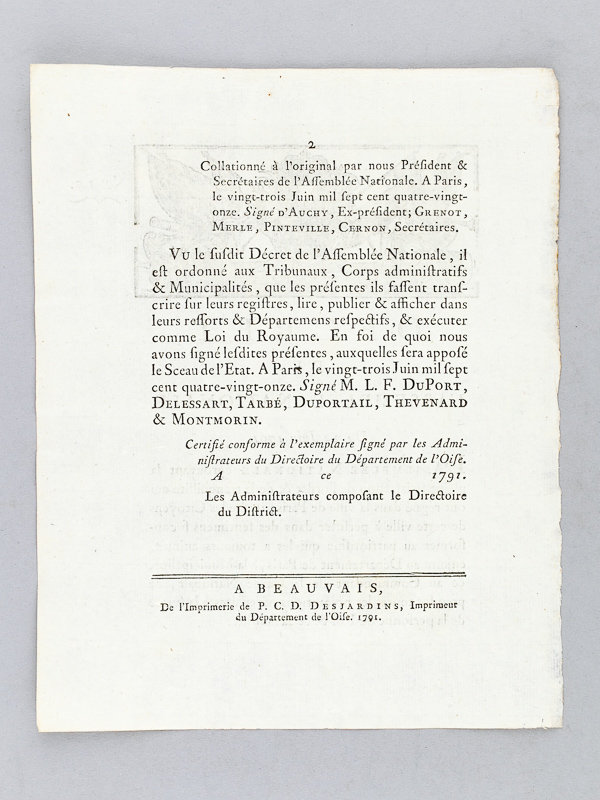 photo n°7 : [ 2 brochures révolutionnaires relatives aux Maisons et Ateliers de Secours de la Ville de Paris ] Lettres Patentes du Roi, sur le décret de l'Assemblée Nationale du 31 Août 1790, concernant les Ateliers de secours à form