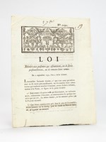 Loi relative aux personnes qui refuseroient , ou de servir personnellement, ou de remettre leurs armes, du 2 septembre 1792 : '... tous ceux qui refuseront ou de servir personnellement, ou de remettre leurs armes à ceux qui voudront marcher &agra