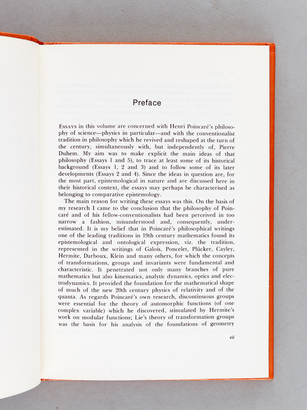 photo n°3 : Science and Convention. Essays on Henri Poincaré's Philosophy of Science and the Conventionalist Tradition. [ On joint : ] 2 LAS par Jean Largeault au mathématicien et philosophe René Thom / [ Enclosed : ] 2 handwr. letters by Jean La