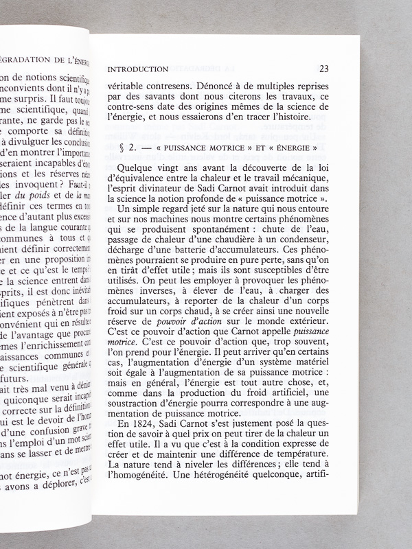 photo n°5 : La dégradation de l'énergie [ exemplaire dédicacé ]