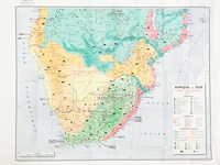 Afrique du Sud. Carte économique de l'Afrique du Sud, au format 990 x 680 mm