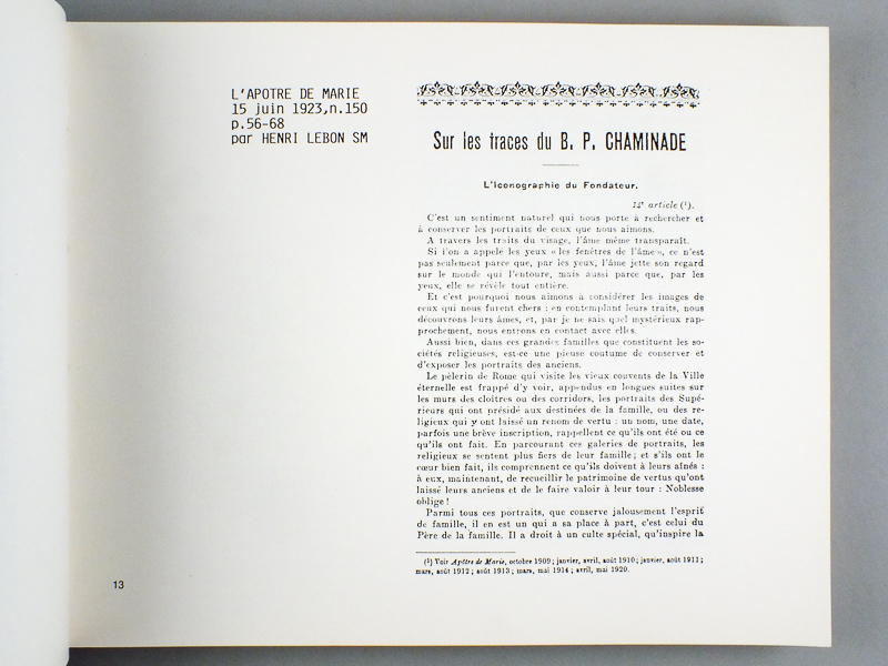 photo n°3 : Album iconographique. Chaminade - Trenquelleon - Lamourous. Répertoire iconographique des fondateurs [ Iconographie des fondateurs de la Congrégation des Marianistes ]