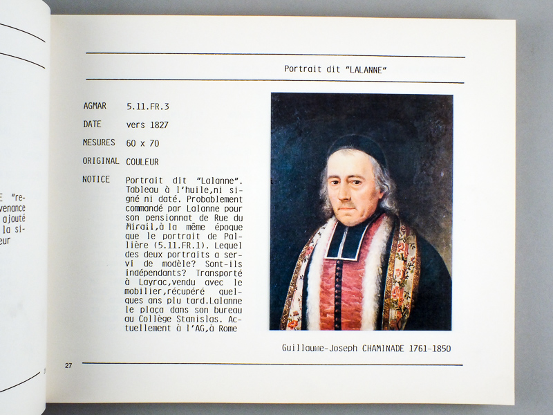 photo n°5 : Album iconographique. Chaminade - Trenquelleon - Lamourous. Répertoire iconographique des fondateurs [ Iconographie des fondateurs de la Congrégation des Marianistes ]