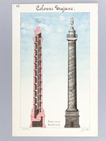 Colonne Trajane [ Belle aquarelle originale ]