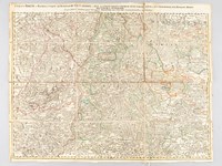 Cursus Rheni a Basilea usque Bonnam III Sect. exhibit. Sectio III seu Superiore in qua sistitur maxima pars Alsatiae, Brisgoviae una cum alijs Suevia Tractibus confinibus [ Colored Map with Basel, 'Freyburg', Belfort, Muhlhausen, Strasbourg, Schafhausen,