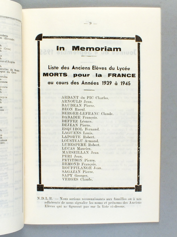 photo n°5 : Bulletin-Annuaire de l'Association Amicale des Anciens Elèves du Lycée d'Auch [ Lot de 47 numéros non suivis du 18 au 69, de 1955 à 2007 ] N°18 : 1955 - 19 : 1956 - 20 : 1957 - 21 : 1958 - 22 : 1958 - 23 : 1960 - 24 : 1961