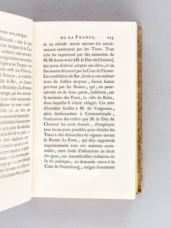photo n°8 : Situation Politique de la France, et ses Rapports actuels avec toutes les Puissances de l'Europe ( 2 Tomes - Complet) ; Ouvrage dont l'objet est de démontrer, par les Faits historiques et les principes de la saine Politique, tous les maux qu'a caus