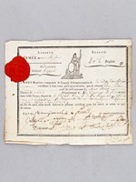 [ Certificat de patriotisme délivré par la 201 1/2 Brigade de l'Armée devant Mayence, division du Général Mengaud, le 11 fructidor an 3 - 28 août 1795 ] 'Nous Membres composant le Conseil d'Administration de la dit