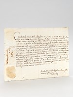 [ Pièce manuscrite datée du 14 octobre 1684, rédigée au nom de l'évêque de Lavaur, Mgr. Charles Le Goux de la Berchère : dispense de charges accordée au prêtre Guillaume Maurel]