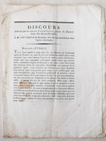 Discours adressé par le citoyen Castellane, préfet du département des Basses-Pyrénées, à M. l'Evêque de Bayonne, lors de son Installation dans l'Eglise Cathédrale. Réponse de M. l'Eveque au Pr&