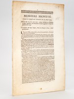 Mémoire Signifié, servant de réponses aux Salvations du 12 Avril 1734. Pour Me Joseph Armand, ancien Président en l'Election de Gap, Appellant, & Demandeur en tierce opposition à l'Arrêt du premier Juin 1729. Contr