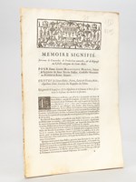 Mémoire Signifié, Servant de Contredits de Production nouvelle, & de Réponse au Libelle anonyme des Sieurs Bidet. Pour Dame Anne-Marguerite Martin, Veuve & Légataire du Sieur Nicolas Dallier, Conseiller Honoraire au Prés