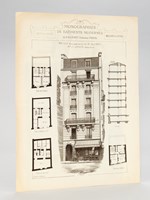 Monographies de Bâtiments Modernes. Maison Boulevard de Clichy n° 98 à Paris. Mr. J. Voisin Architecte (75018)